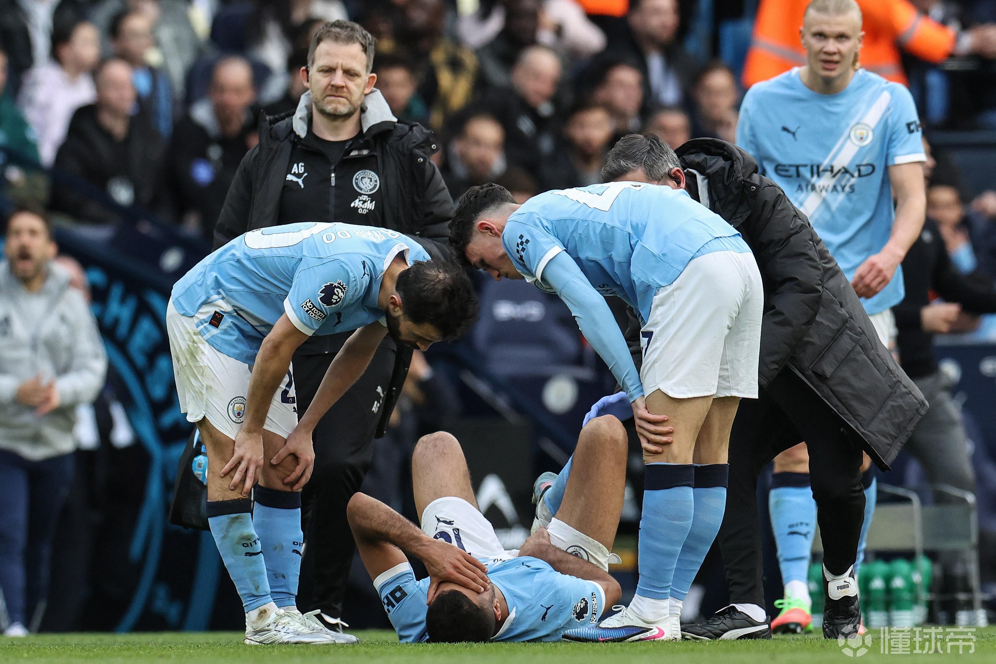 泰晤士：扫描结果显示罗德里伤势并不严重，未来两场可能轮休