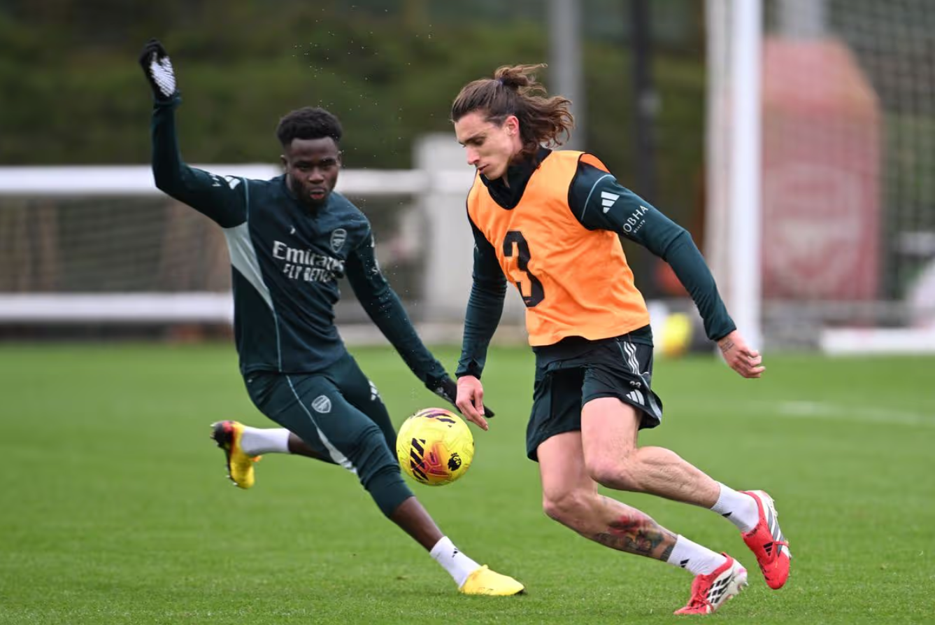 阿森纳训练照藏玄机，萨卡、卡拉菲奥里都没露面？